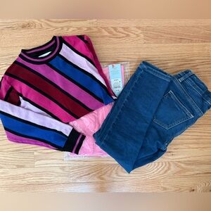 Rockets of Awesome Girl Skinny Stretch Jeans Matching Set 6/7